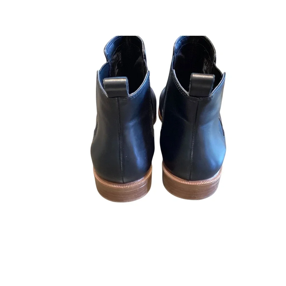 Clarks Taylor Shine Black Leather Chelsea Ankle Boots Sz 9 Women Block Heel - Picture 7 of 11